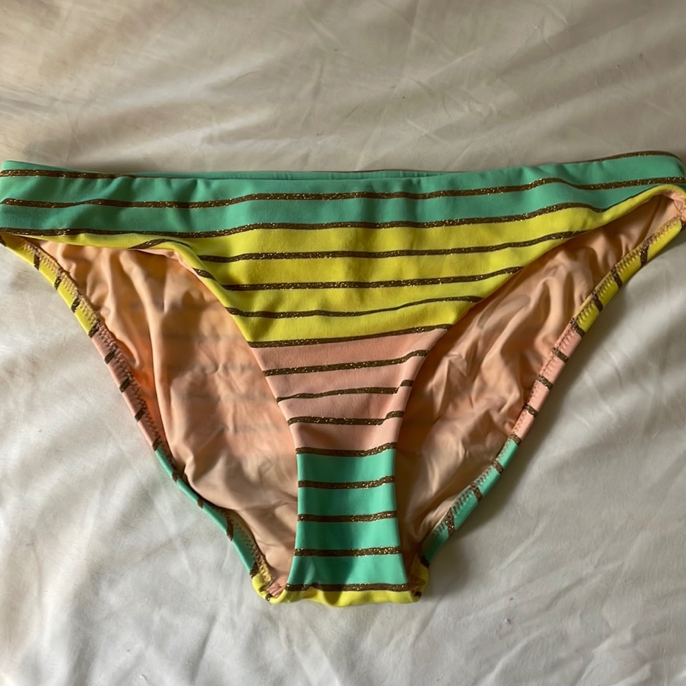 Trina Turk striped bikini bottom. Washed, not worn.